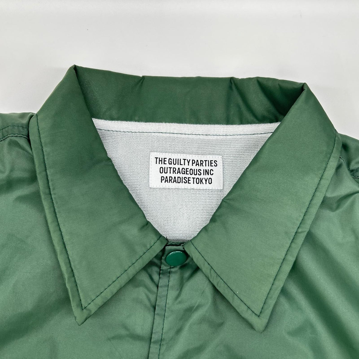 WACKO MARIA ワコマリア 23FW グリーン バックロゴプリント コーチジャケット ジャケット