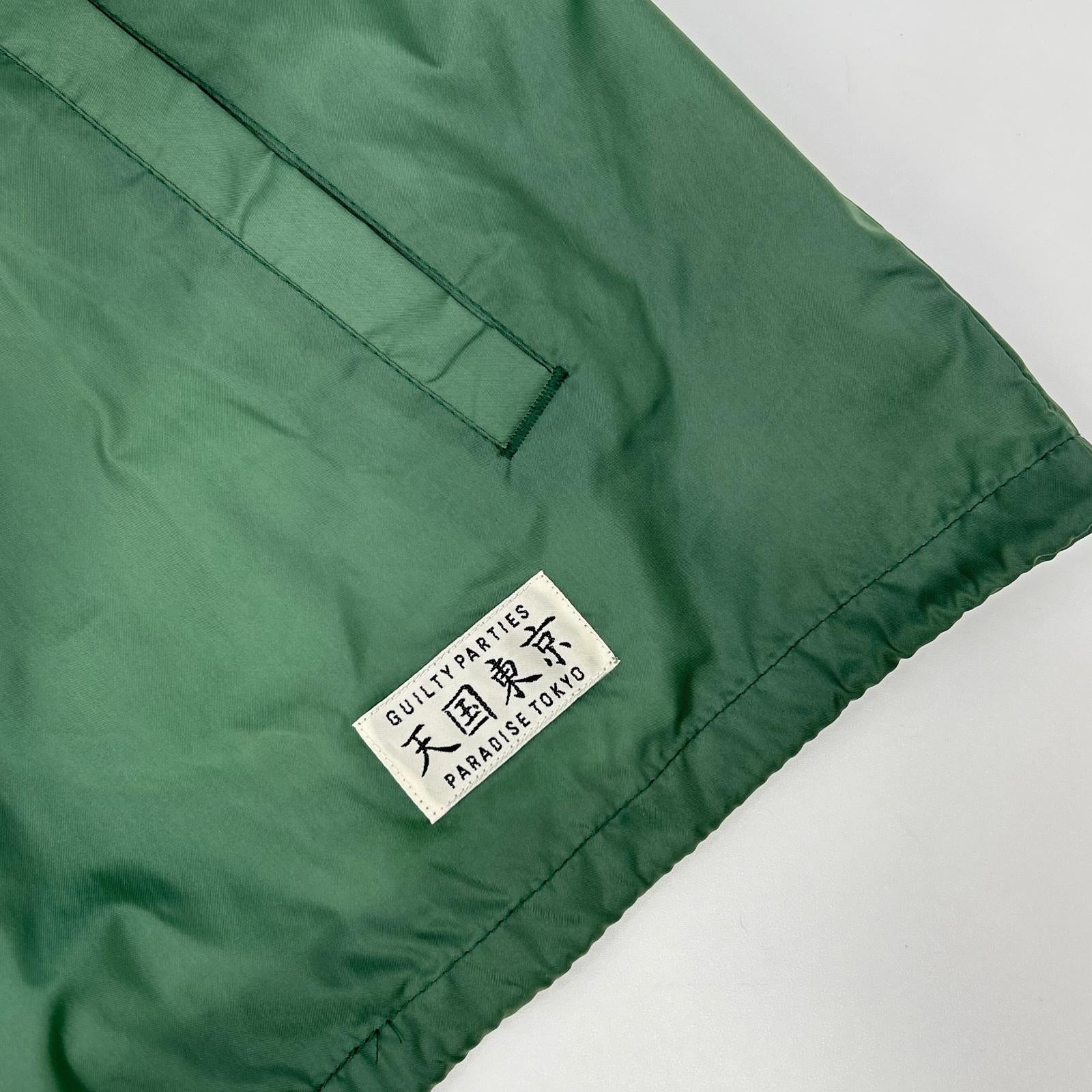 WACKO MARIA ワコマリア 23FW グリーン バックロゴプリント コーチジャケット ジャケット