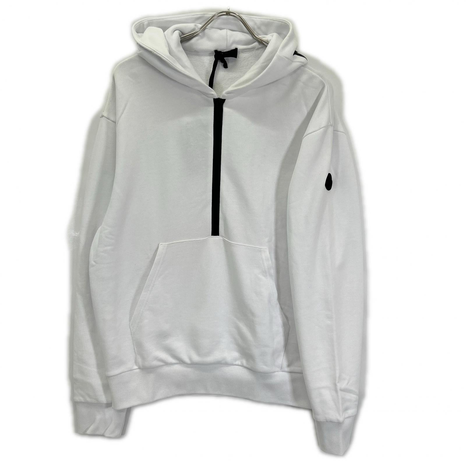 MONCLER モンクレール 21年製 ホワイト ハーフジップ パーカー トップス