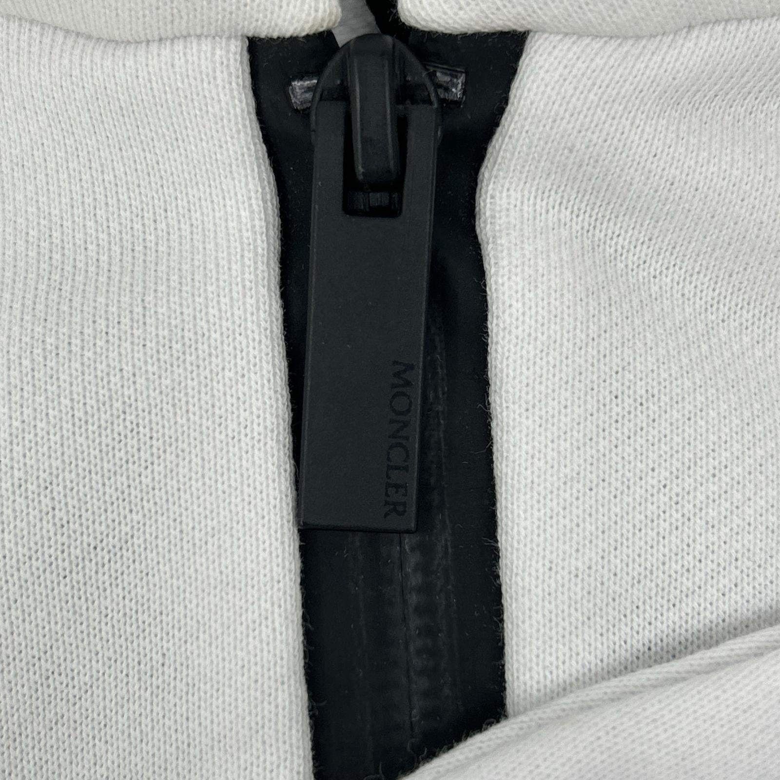 MONCLER モンクレール 21年製 ホワイト ハーフジップ パーカー トップス