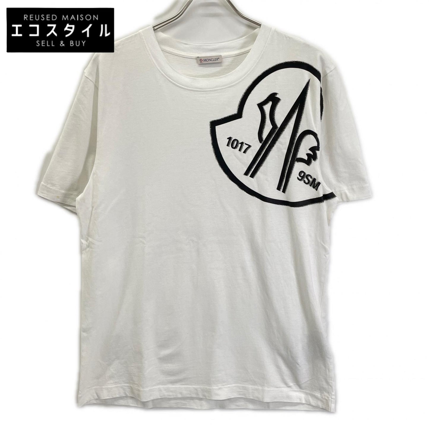MONCLER モンクレール ×ALYX 22年製 ホワイト ビッグロゴ Tシャツ トップス