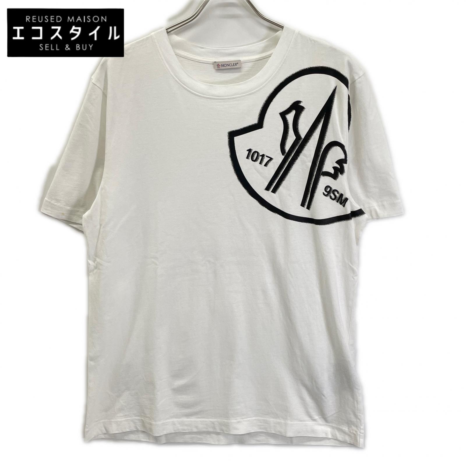 MONCLER モンクレール ×ALYX 22年製 ホワイト ビッグロゴ Tシャツ トップス