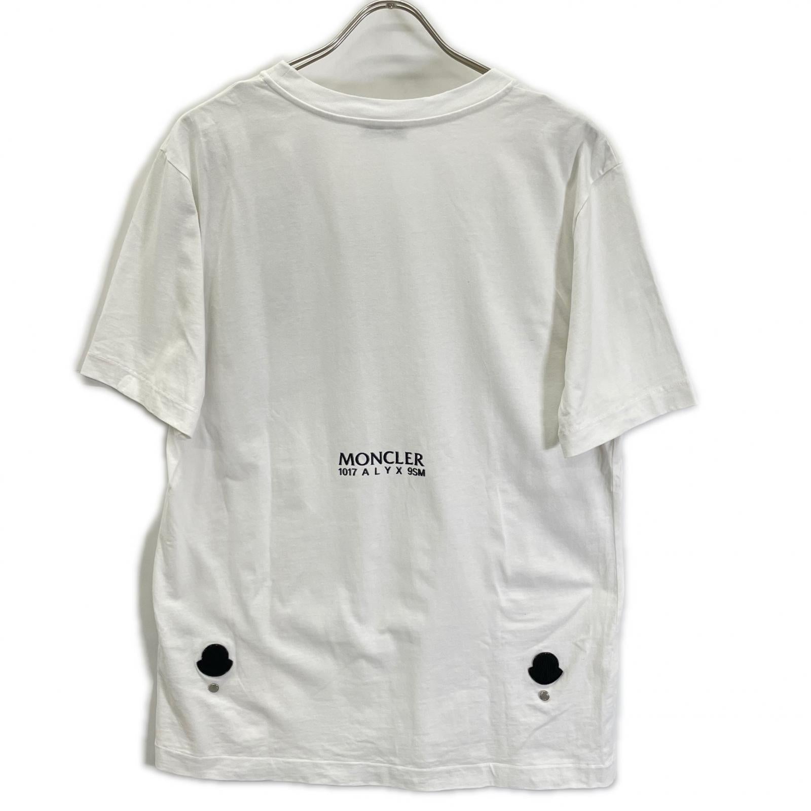 MONCLER モンクレール ×ALYX 22年製 ホワイト ビッグロゴ Tシャツ トップス