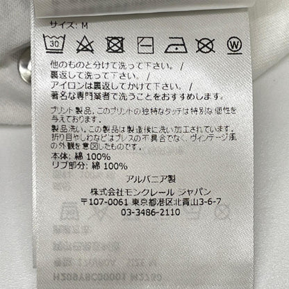 MONCLER モンクレール ×ALYX 22年製 ホワイト ビッグロゴ Tシャツ トップス