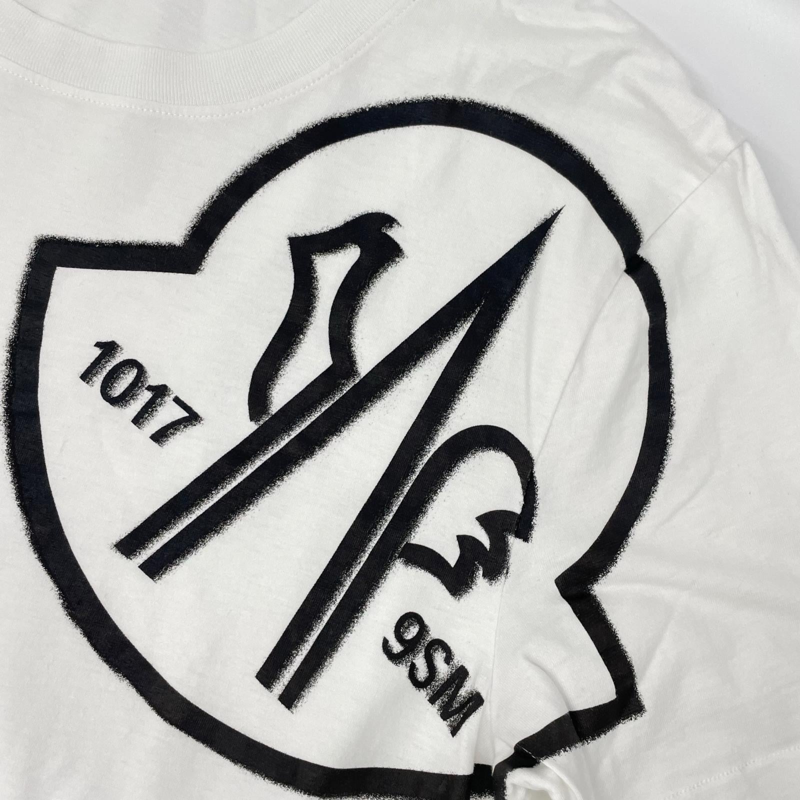 MONCLER モンクレール ×ALYX 22年製 ホワイト ビッグロゴ Tシャツ トップス