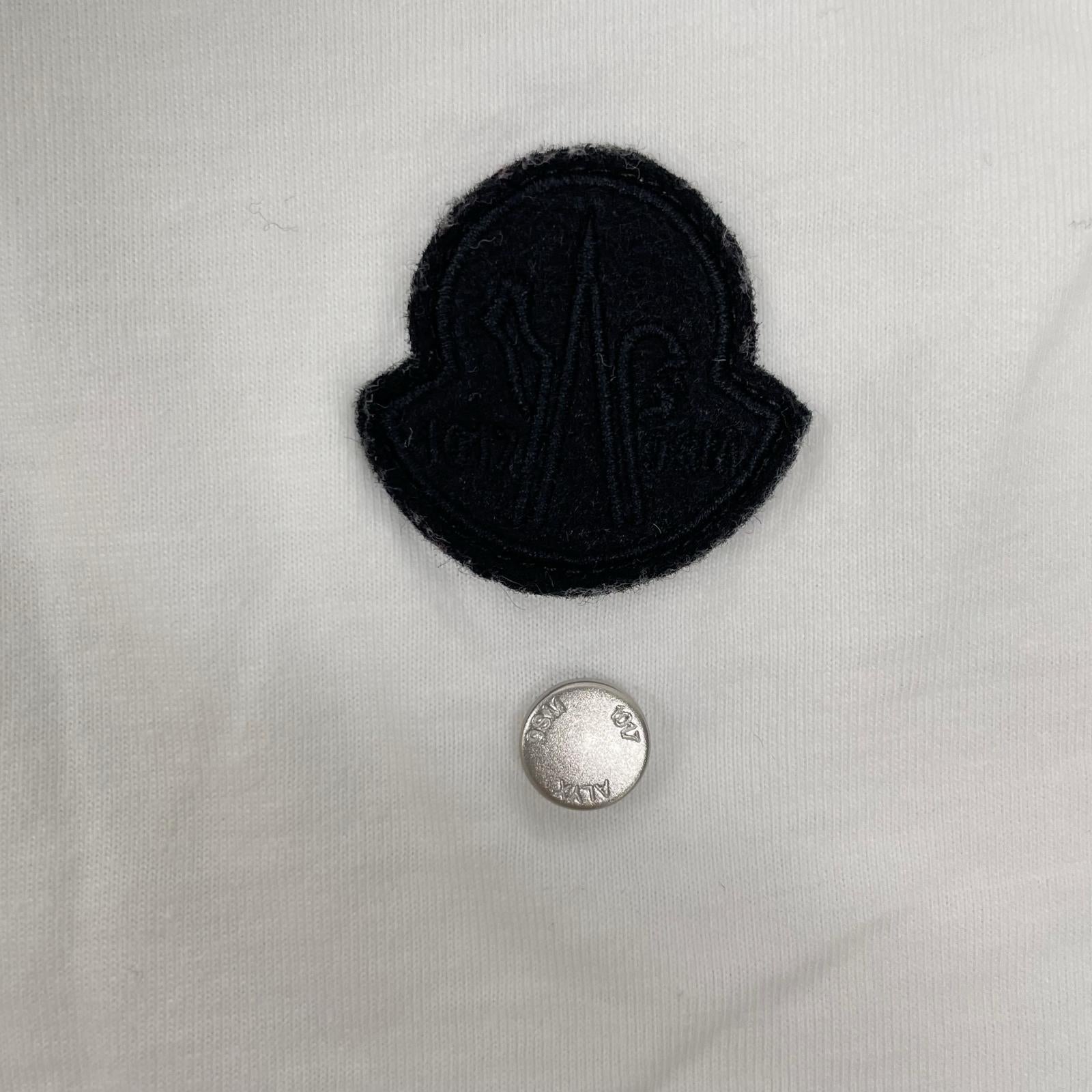 MONCLER モンクレール ×ALYX 22年製 ホワイト ビッグロゴ Tシャツ トップス