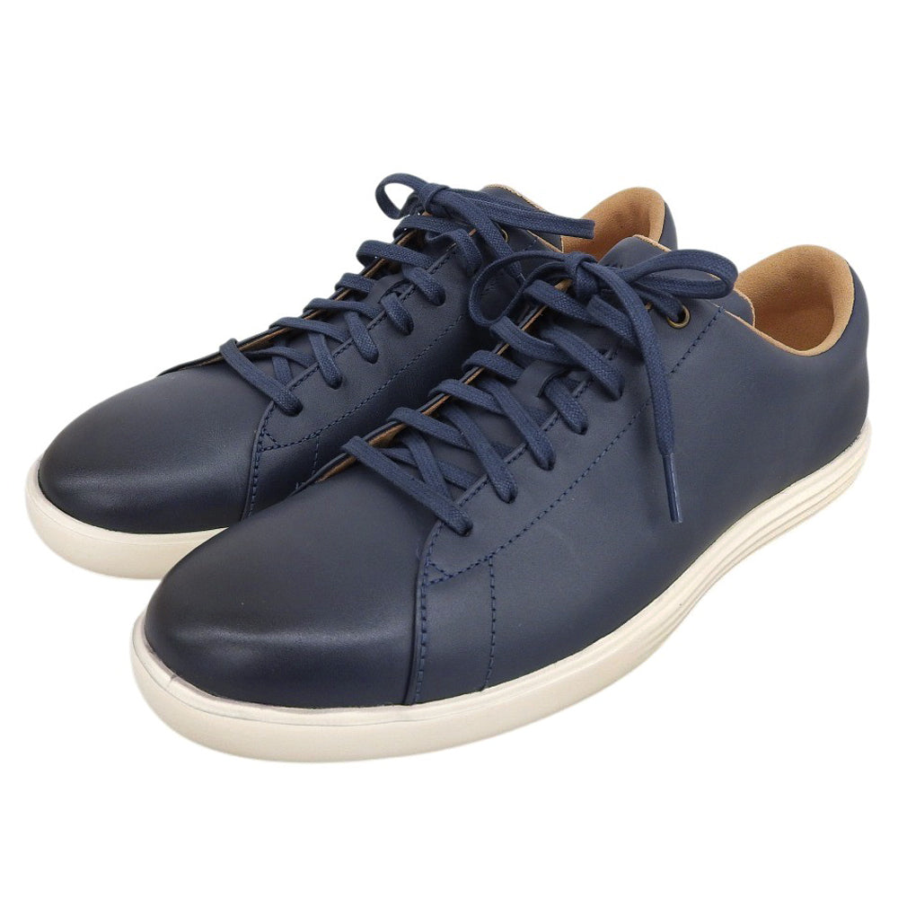 COLE HAAN コールハーン 美品 グランド クロスコート スニーカー シューズ メンズ ネイビー 9 1/2 C26522 シューズ