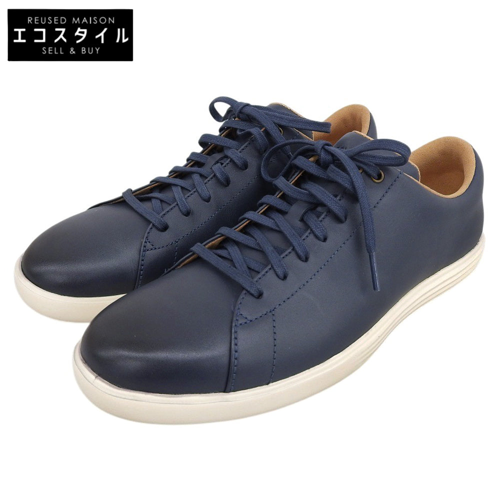 COLE HAAN コールハーン 美品 グランド クロスコート スニーカー シューズ メンズ ネイビー 9 1/2 C26522 シューズ