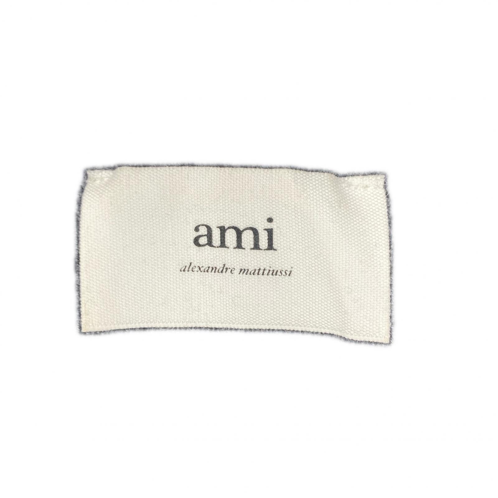 AMI Alexandre Mattiussi アミアレクサンドルマテュッシ HKS001.001 グレー ウール100 ami de coeur クルーネックセーター トップス