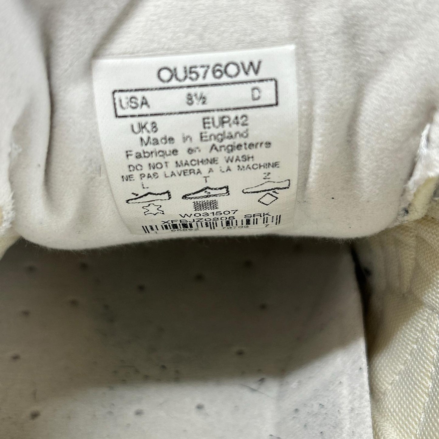 NEW BALANCE ニューバランス OU576OW Made in England レザー ローカット スニーカー シューズ