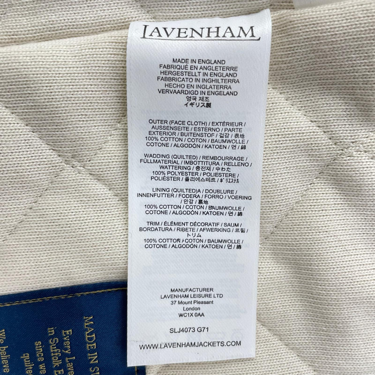 LAVENHAM ラベンハム SLJ4073 ネイビー ワークウェア ボタン ミックフィールド ベスト