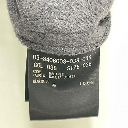 theory luxe セオリーリュクス 23年 グレー ウール ワイドパンツ ボトムス
