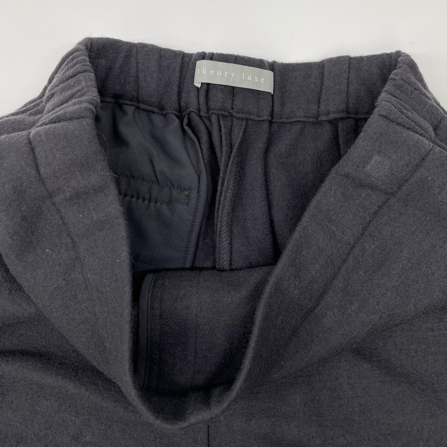 theory luxe セオリーリュクス 23年 グレー ウール ワイドパンツ ボトムス