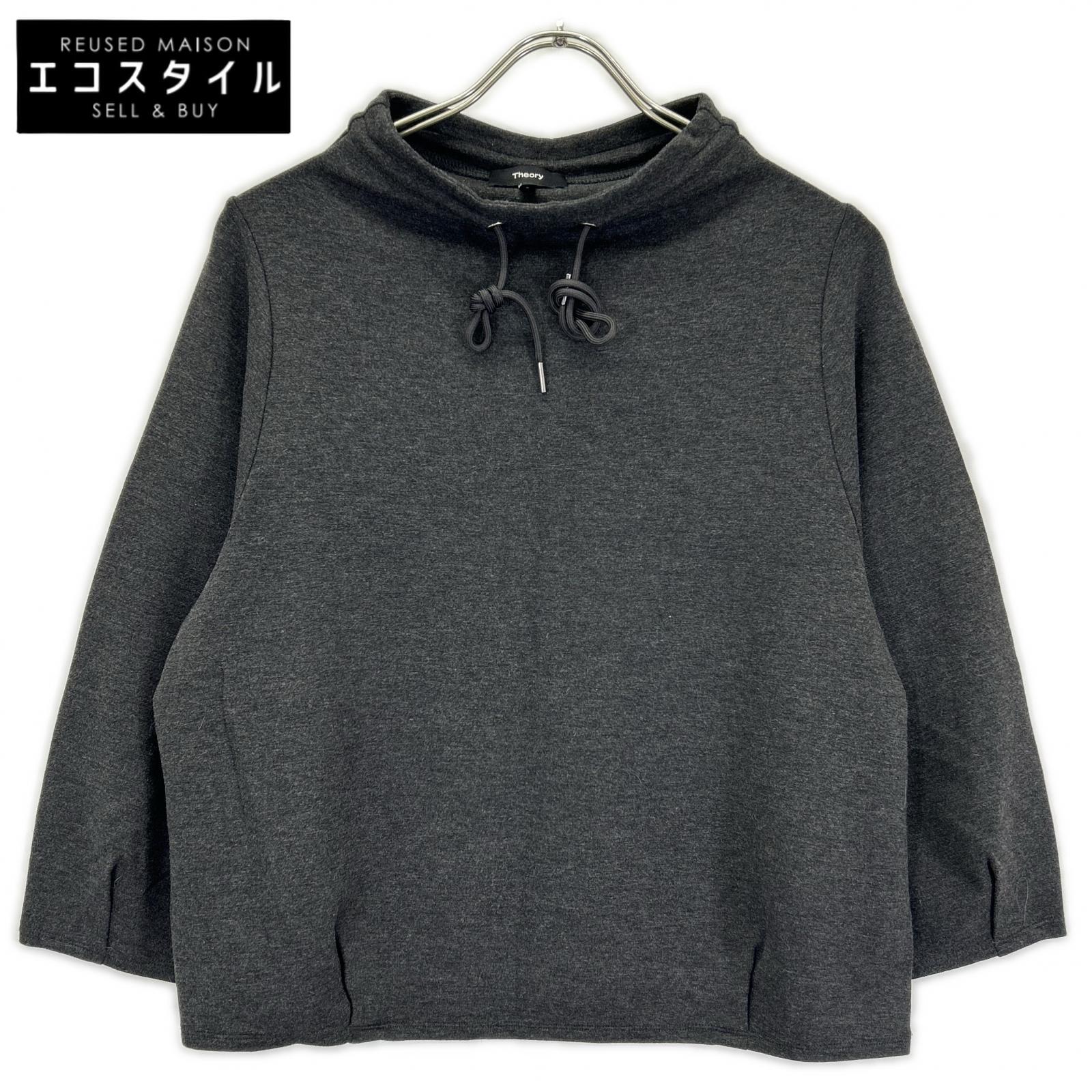 Theory セオリー 【23年製】01-3301004 ドローストリングネック バルーンスリーブ 7分袖 トップス トップス