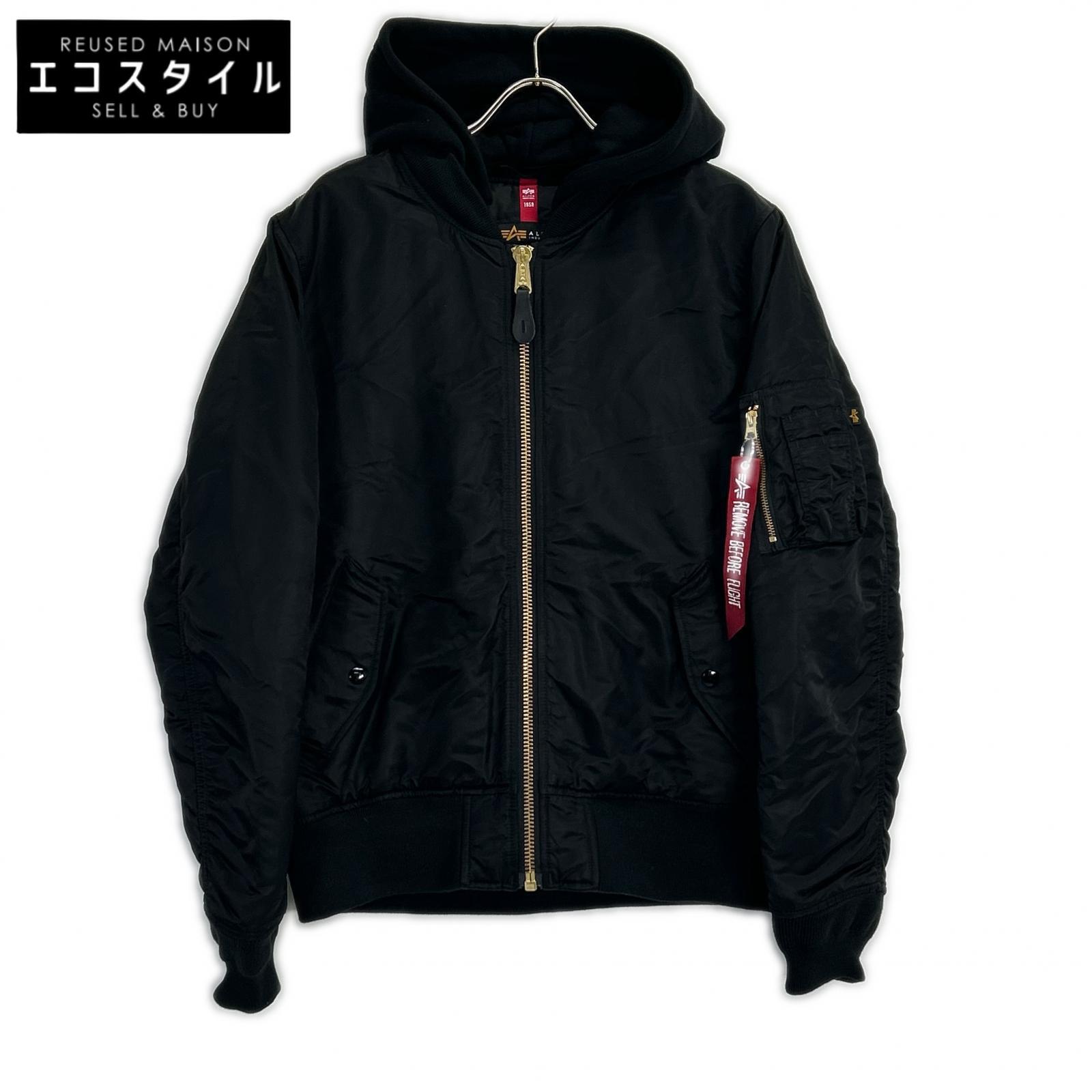 ALPHA INDUSTRIES アルファインダストリーズ TA0130-201 ブラック フライトジャケット ジャケット