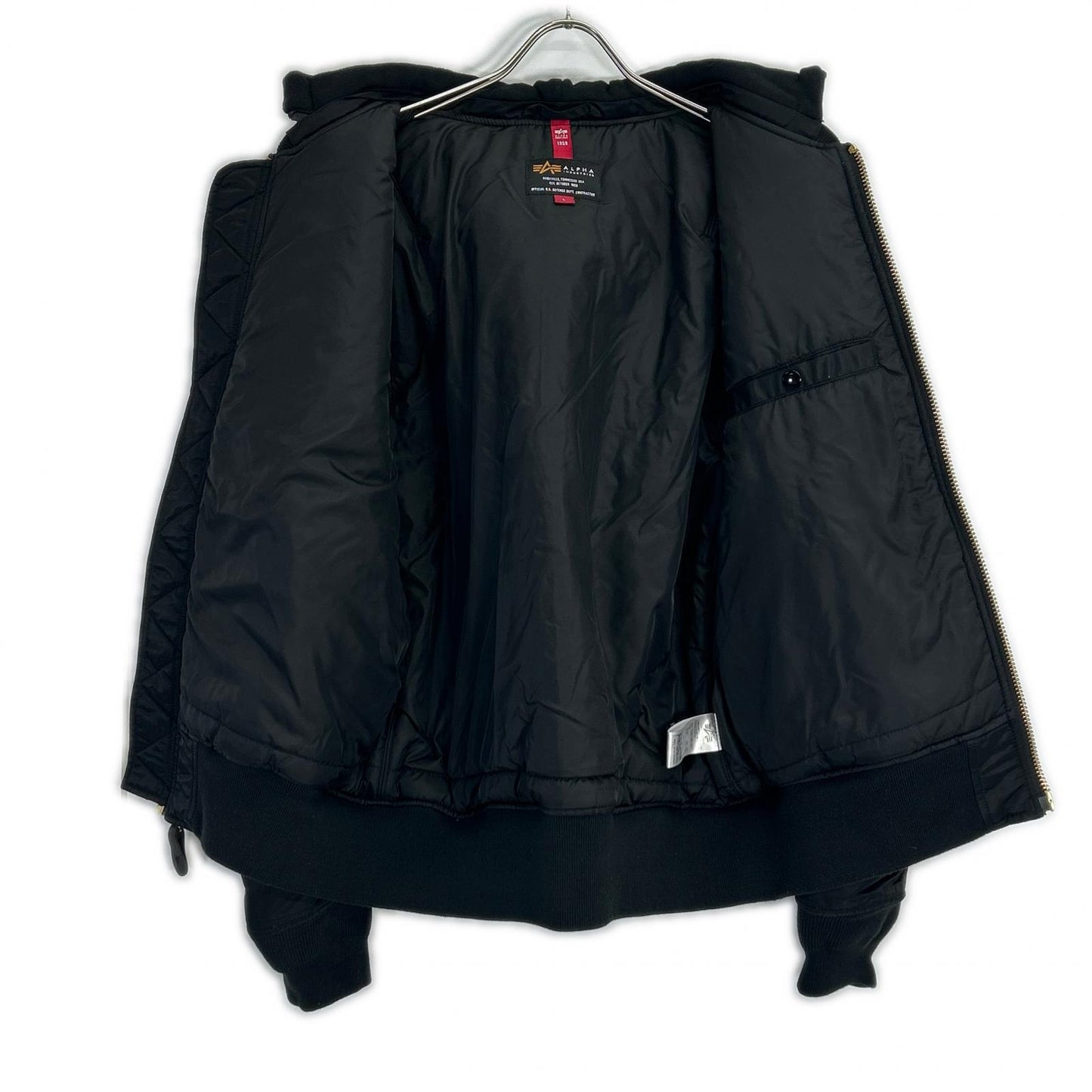 ALPHA INDUSTRIES アルファインダストリーズ TA0130-201 ブラック フライトジャケット ジャケット