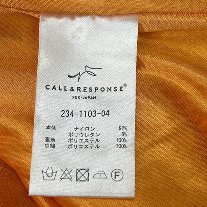 CALL&RESPONSE コールアンドレスポンス ブラック 切り替え 中綿キルティング ブルゾン ジャケット