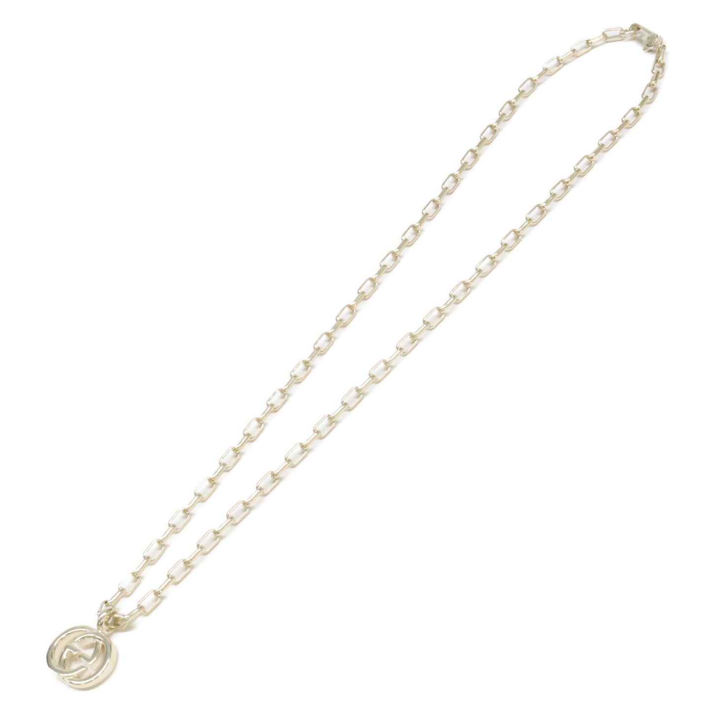GUCCI グッチ Ag925 インターロッキングG チェーン ネックレス