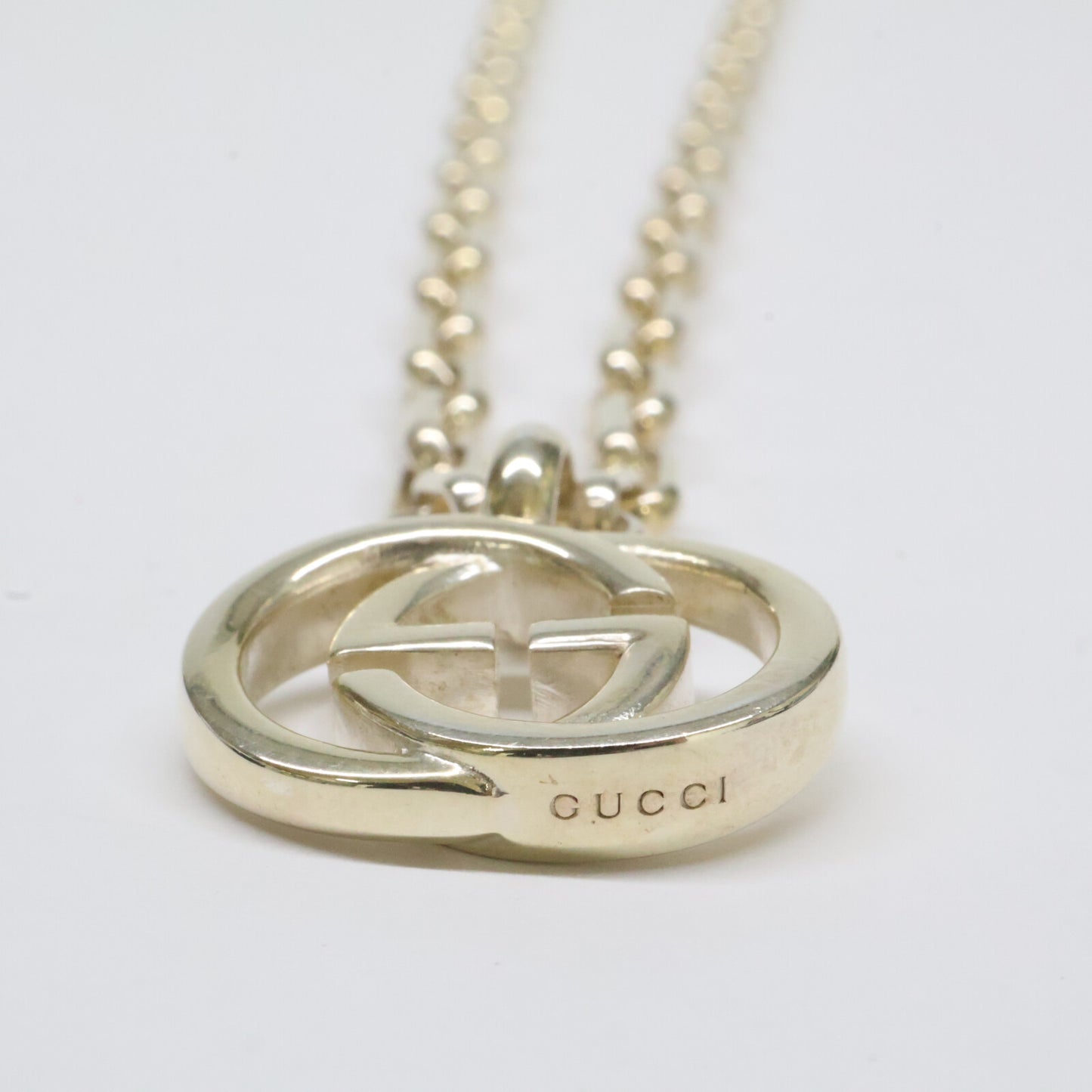 GUCCI グッチ Ag925 インターロッキングG チェーン ネックレス