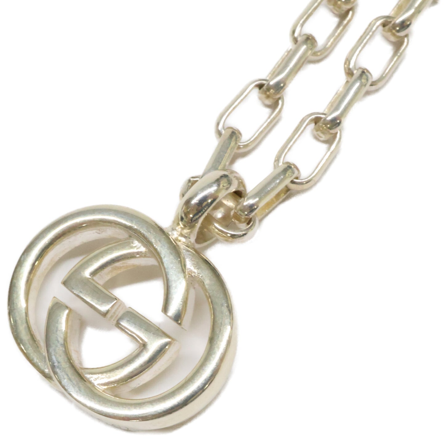 GUCCI グッチ Ag925 インターロッキングG チェーン ネックレス