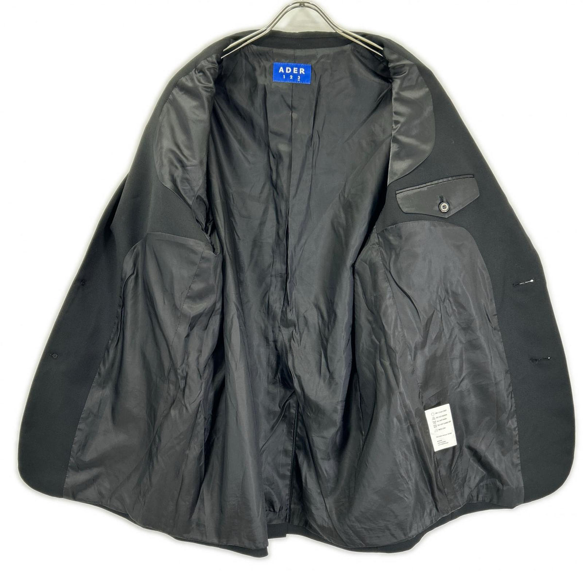 ADER error アーダーエラー 19AFWJK05BK3 Black Zip-Up Suit Set-Up Suit Set-Up