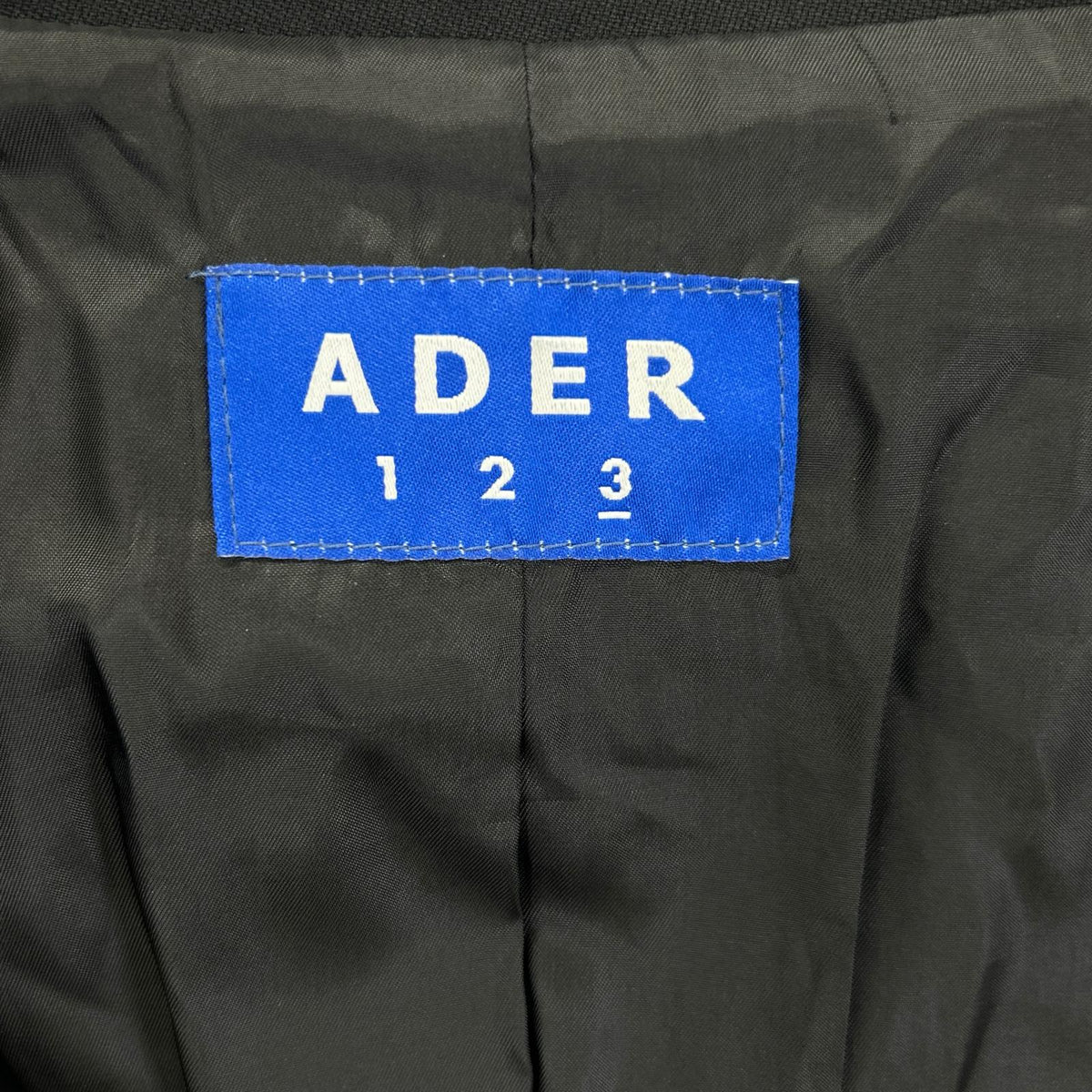 ADER error アーダーエラー 19AFWJK05BK3 Black Zip-Up Suit Set-Up Suit Set-Up