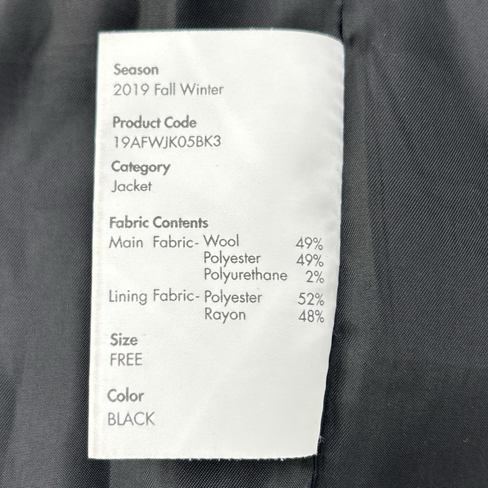 ADER error アーダーエラー 19AFWJK05BK3 ブラック ジップ セットアップ スーツ セットアップ