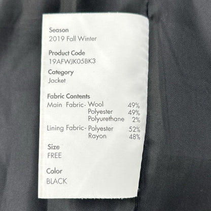 ADER error アーダーエラー 19AFWJK05BK3 Black Zip-Up Suit Set-Up Suit Set-Up