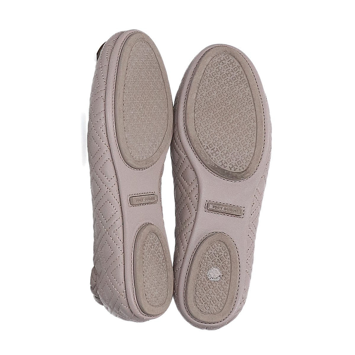 Tory Burch 【Excellent condition】logo plate quilted leather flat ballet shoes