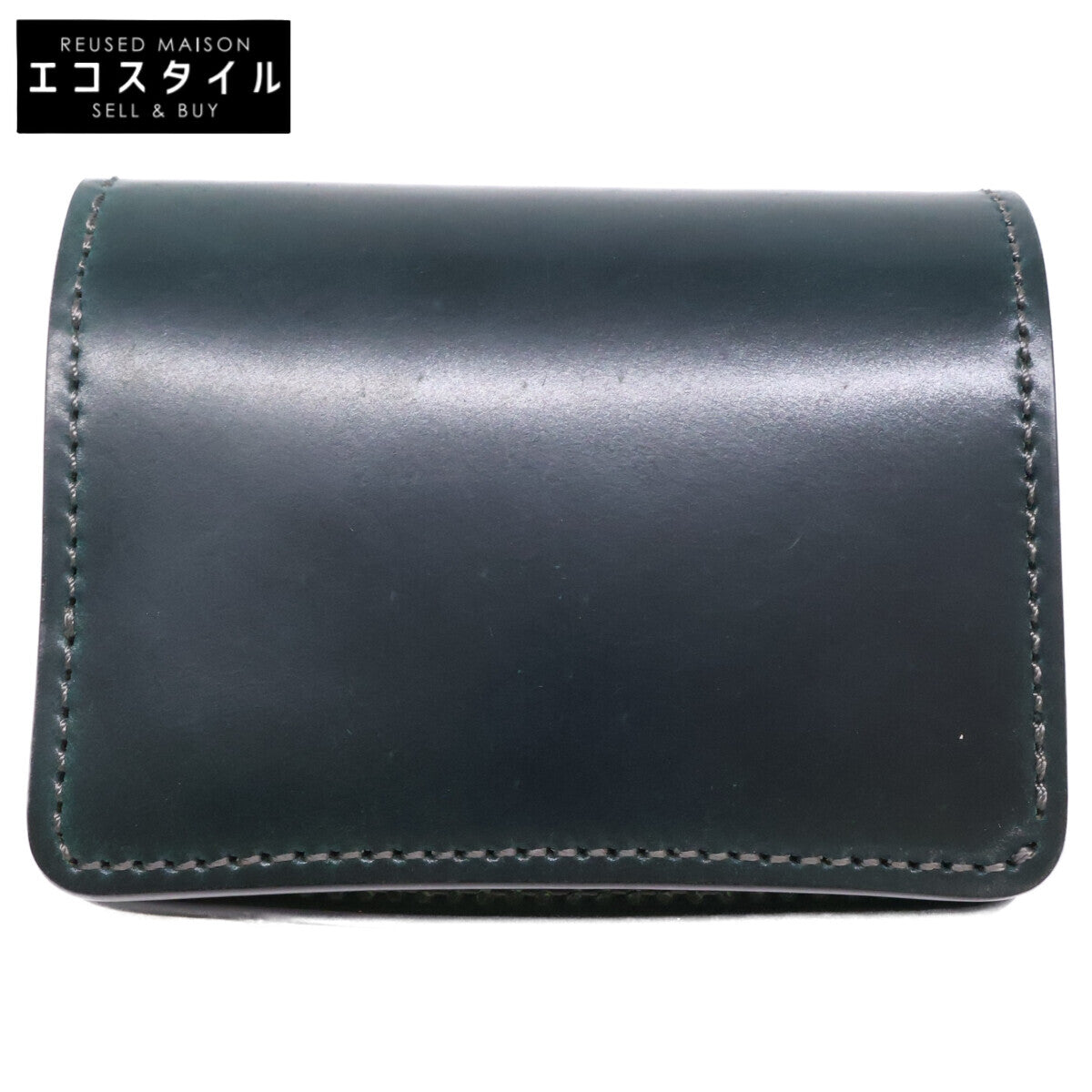 WILDSWANS ワイルドスワンズ 【新品未使用】CSS-KF-003/HC/GRN x SD/GRN コードバン/サドルプルアップ ミニ財布 二つ折り財布（小銭入れあり）