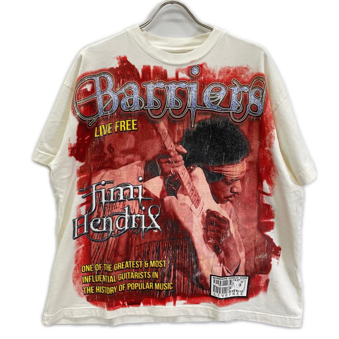BARRIERS バリアーズ 【BARRIERS】ホワイト VOODOO CHILD TEE トップス