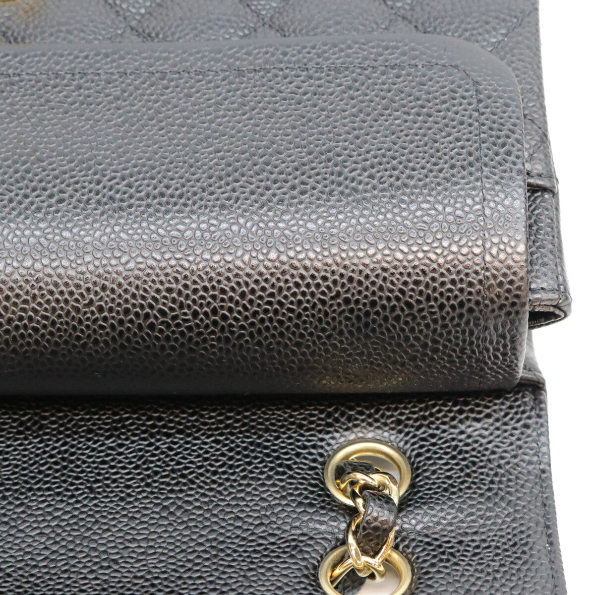 CHANEL シャネル 13番台 A01112 黒 キャビア 内黒 ゴールド金具 マトラッセ25 ショルダーバッグ ショルダーバッグ
