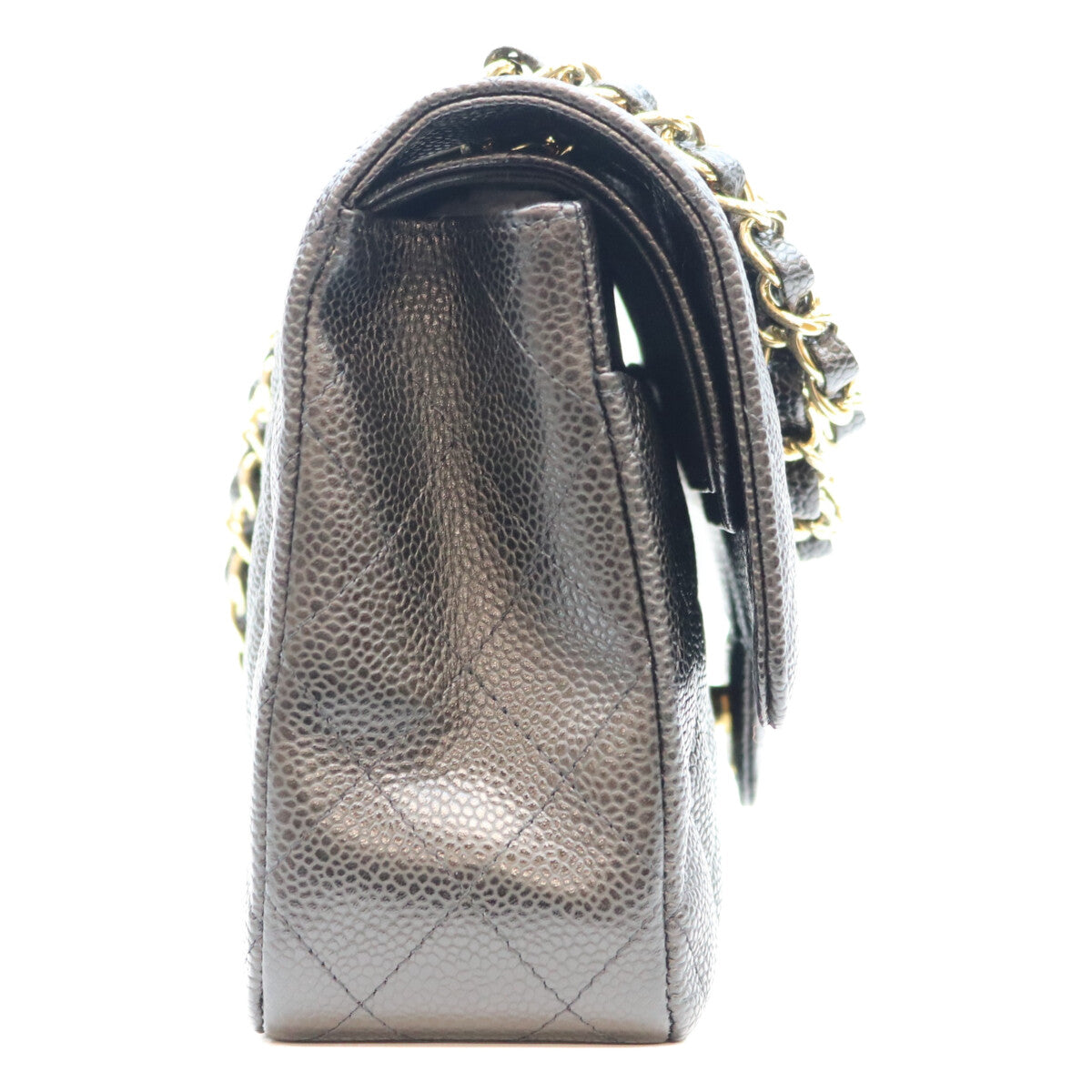 CHANEL シャネル 13番台 A01112 黒 キャビア 内黒 ゴールド金具 マトラッセ25 ショルダーバッグ ショルダーバッグ
