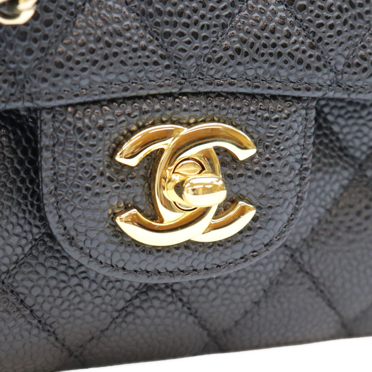 CHANEL シャネル 13番台 A01112 黒 キャビア 内黒 ゴールド金具 マトラッセ25 ショルダーバッグ ショルダーバッグ