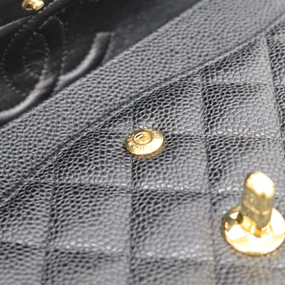 CHANEL シャネル 13番台 A01112 黒 キャビア 内黒 ゴールド金具 マトラッセ25 ショルダーバッグ ショルダーバッグ