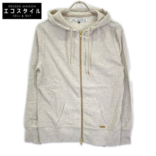 MICA & DEAL マイカアンドディール 01242099084 グレー ジップアップ サーフニットパーカー トップス