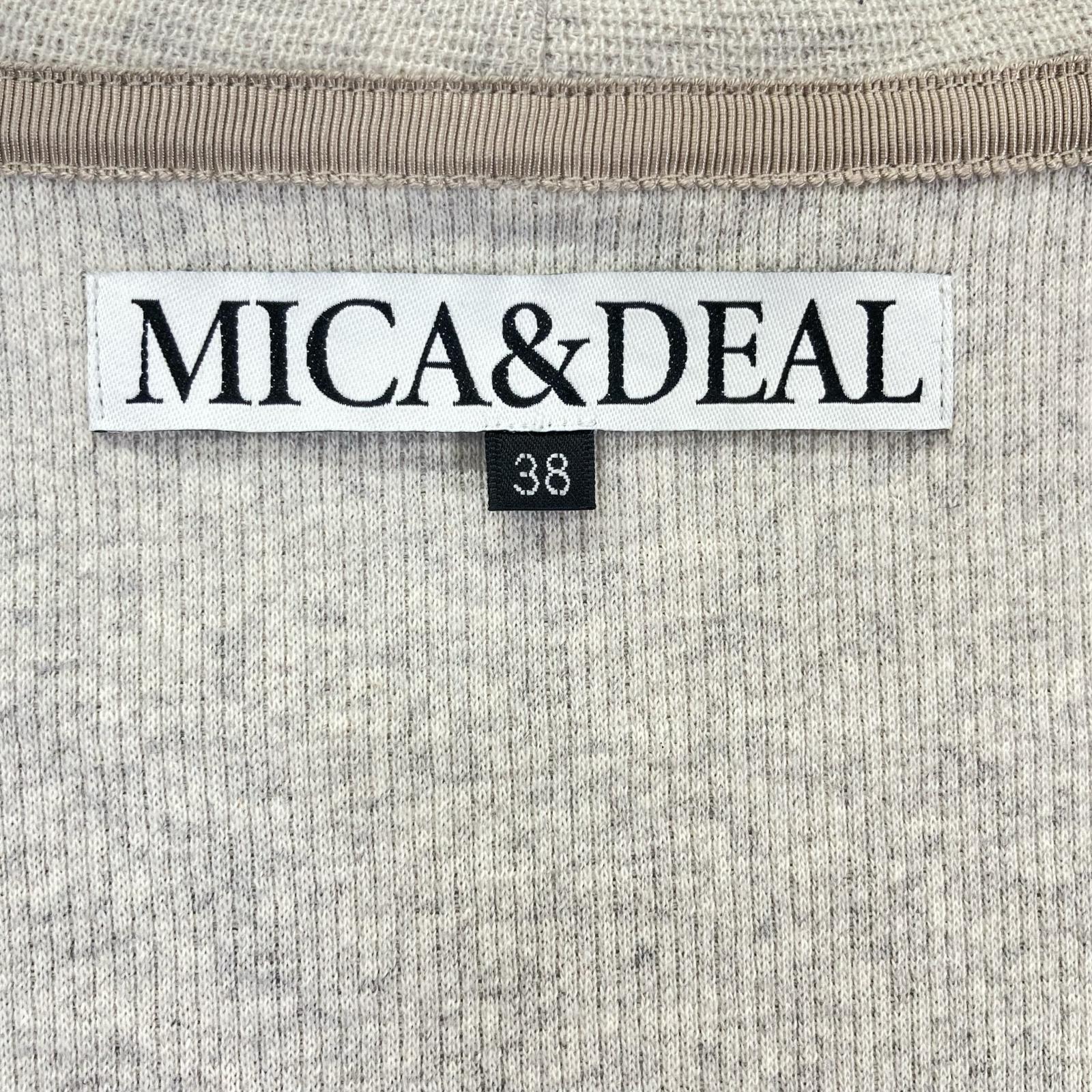MICA & DEAL マイカアンドディール 01242099084 グレー ジップアップ サーフニットパーカー トップス