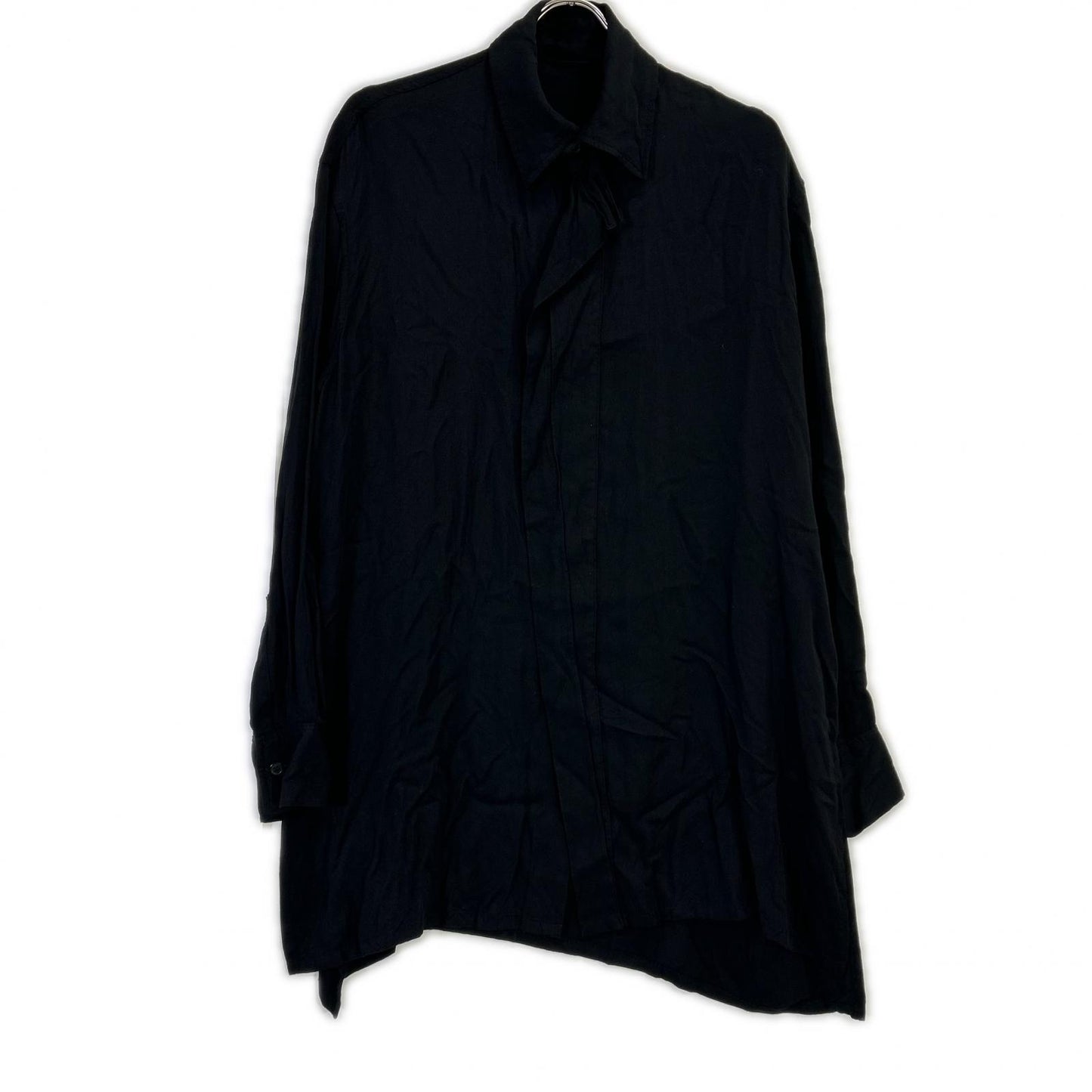 yohjiyamamoto ヨウジヤマモト ブラック 長袖シャツカーディガン　FV-B03-205 トップス