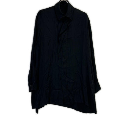 yohjiyamamoto ヨウジヤマモト ブラック 長袖シャツカーディガン　FV-B03-205 トップス