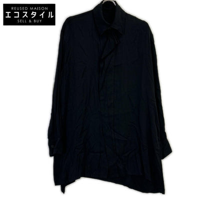 yohjiyamamoto ヨウジヤマモト ブラック 長袖シャツカーディガン　FV-B03-205 トップス