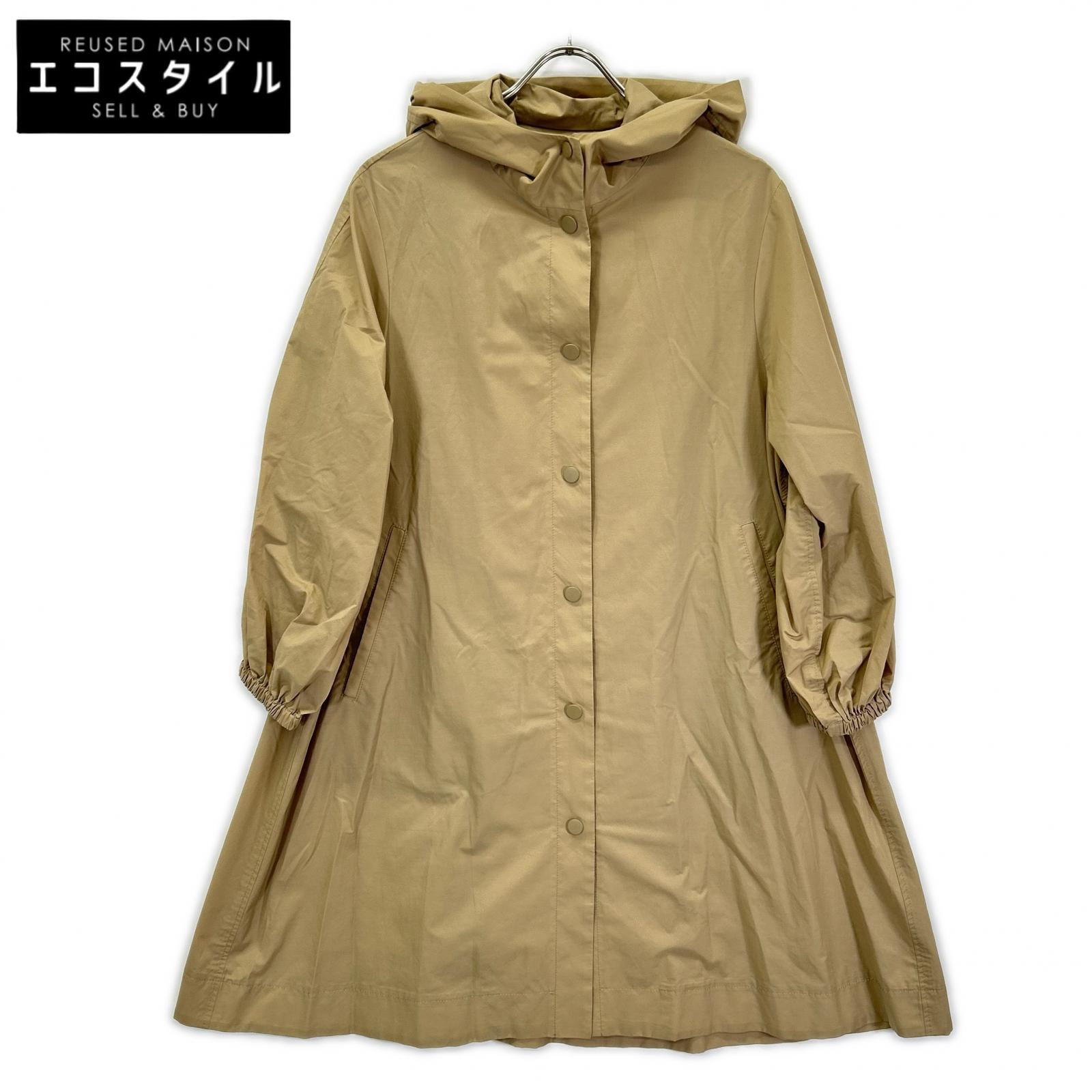 BALLSEY ボールジー ベージュ ライトタフタ フーデットコート コート