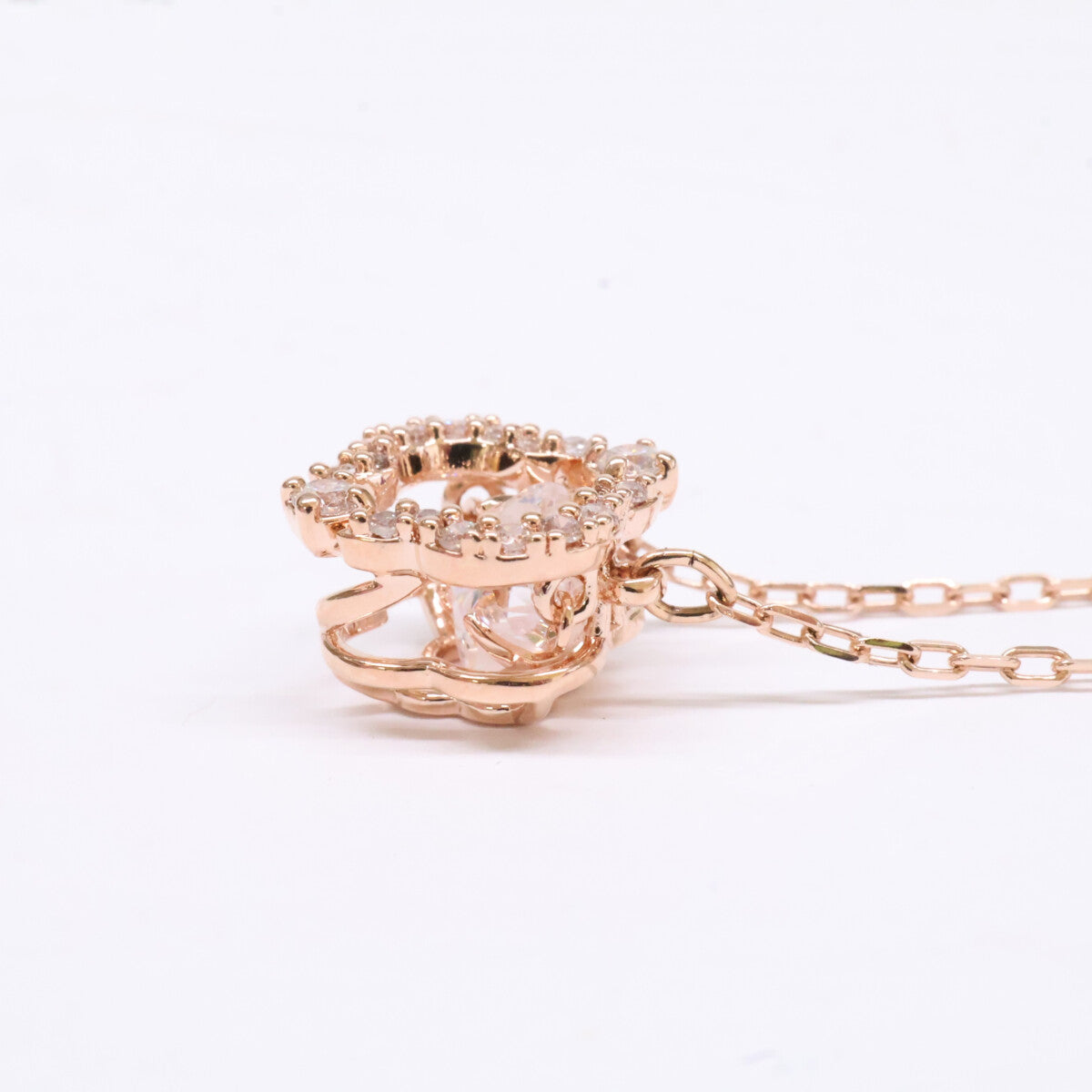 SWAROVSKI スワロフスキー 【新品同様】5642928 18Kローズゴールドコーティング クローバー Una ネックレス