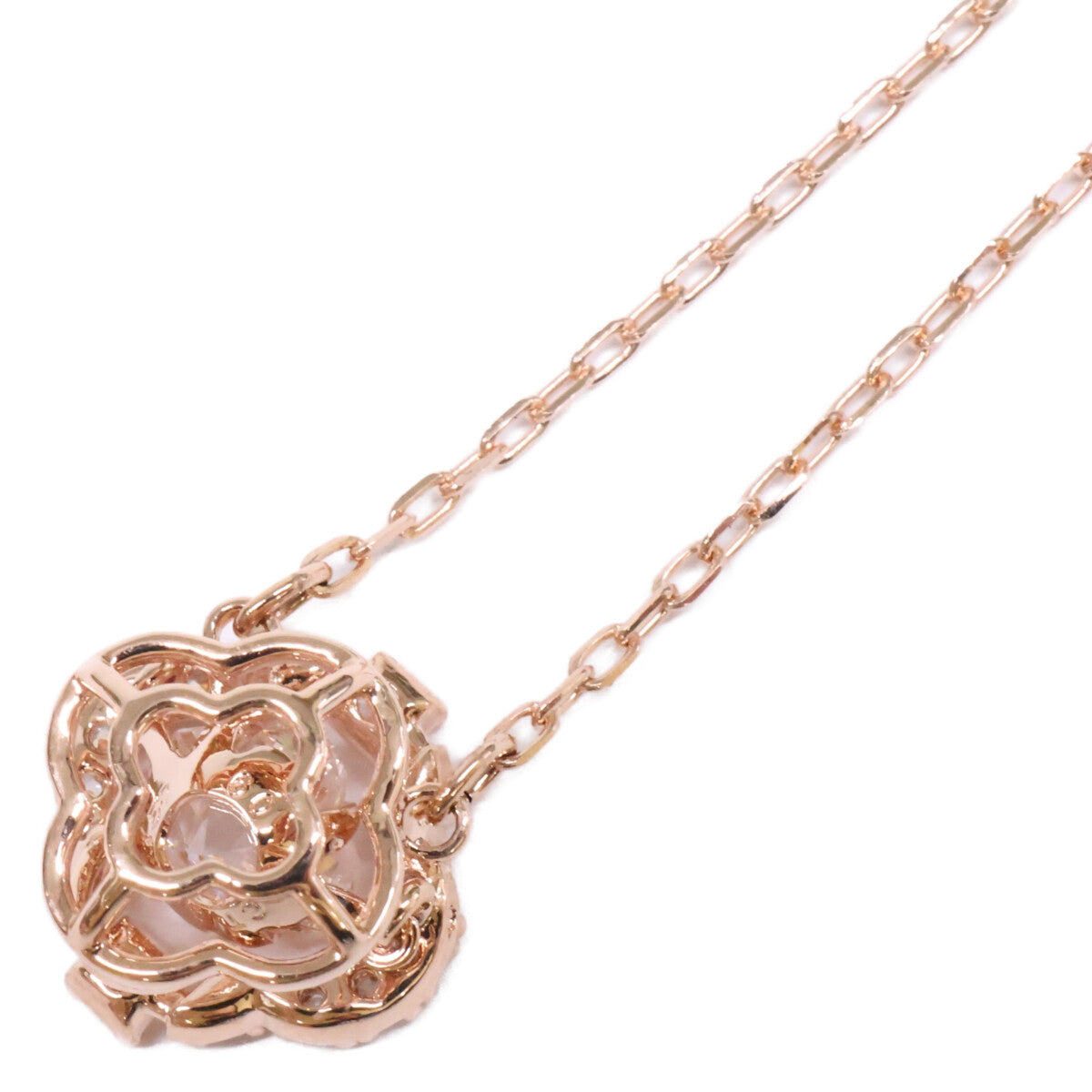SWAROVSKI スワロフスキー 【新品同様】5642928 18Kローズゴールドコーティング クローバー Una ネックレス