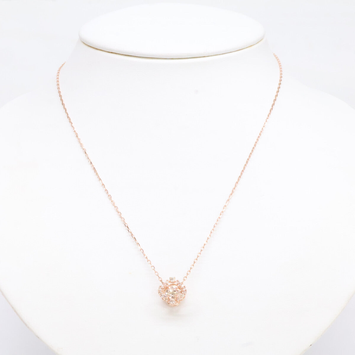 SWAROVSKI スワロフスキー 【新品同様】5642928 18Kローズゴールドコーティング クローバー Una ネックレス