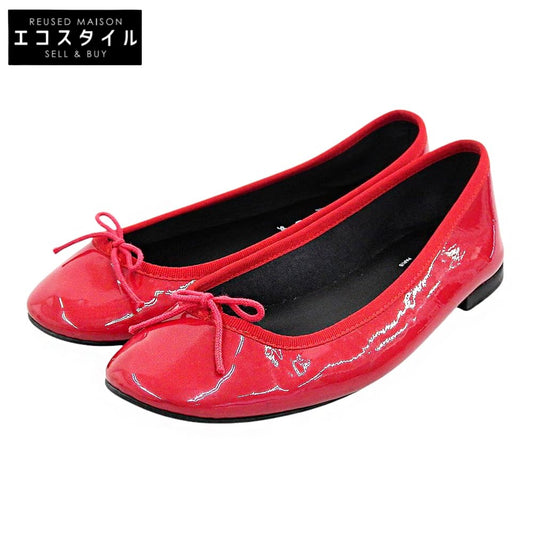 repetto レペット パテント バレエフラット レインシューズ レディース レッド 39 V1499UNI シューズ