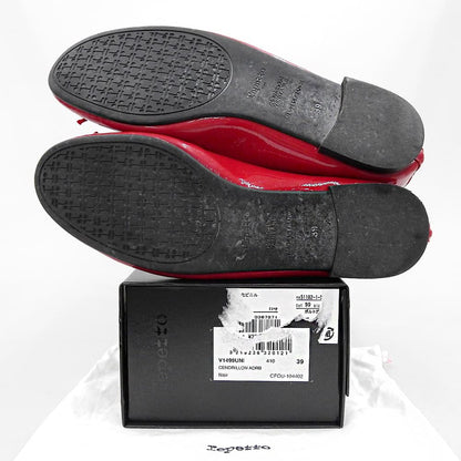 repetto レペット パテント バレエフラット レインシューズ レディース レッド 39 V1499UNI シューズ
