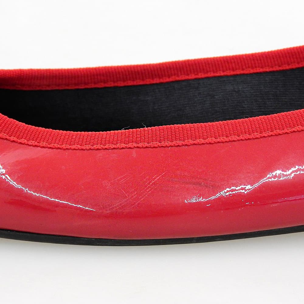 repetto レペット パテント バレエフラット レインシューズ レディース レッド 39 V1499UNI シューズ