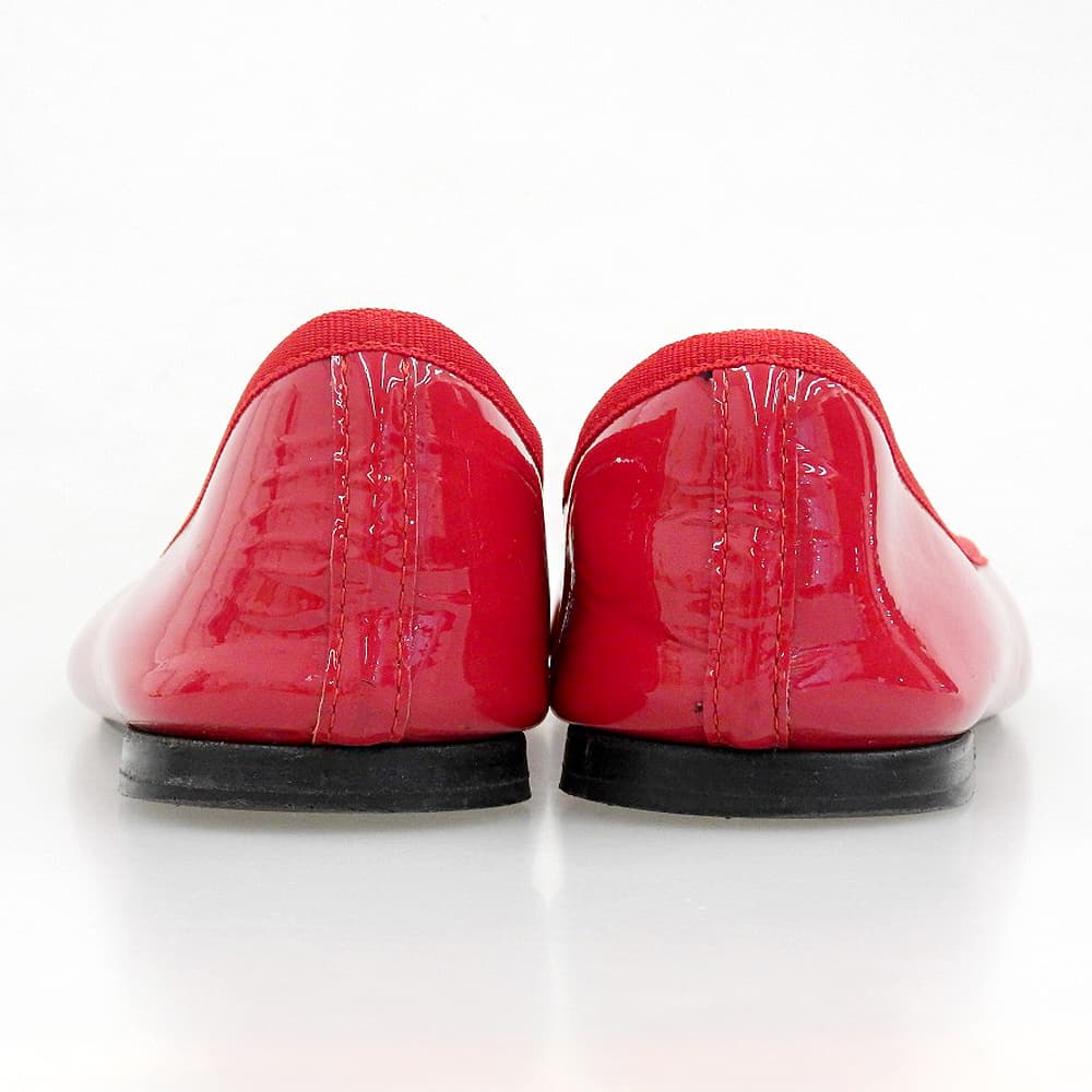 repetto レペット パテント バレエフラット レインシューズ レディース レッド 39 V1499UNI シューズ