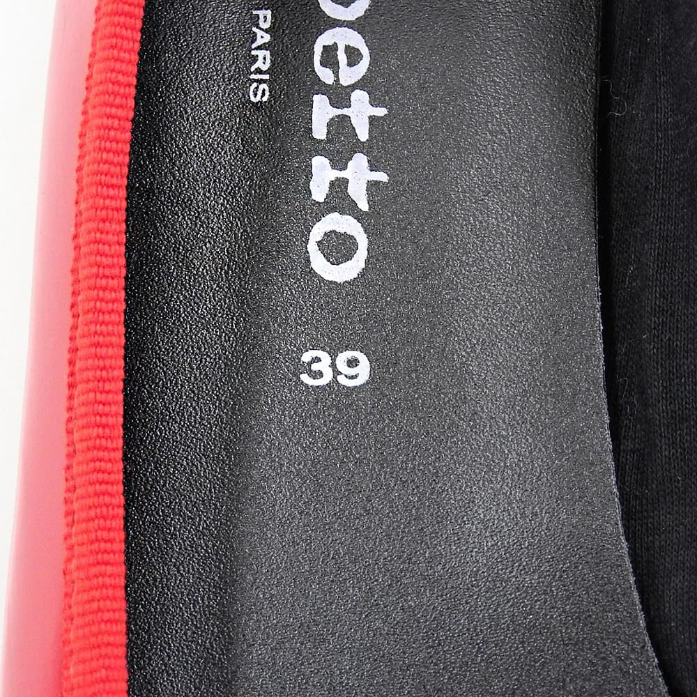 repetto レペット パテント バレエフラット レインシューズ レディース レッド 39 V1499UNI シューズ