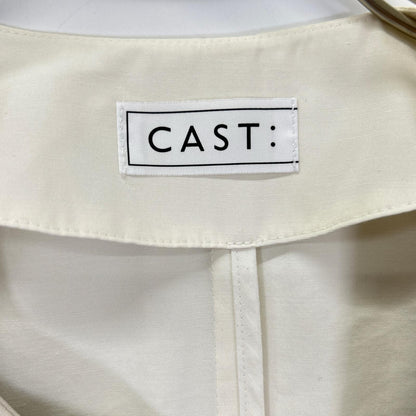 CAST: キャストコロン グレー ボタン ロングジレベスト ベスト